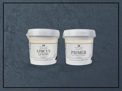 Gimcyn Luxury- Textured, Metallic, Iridescent Wall Paint Bundle. Includes Paint and Primer - Covers 5SQM - In Colour LAPIS LAZULI