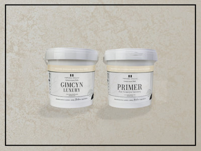 Gimcyn Luxury- Textured, Metallic, Iridescent Wall Paint Bundle. Includes Paint and Primer - Covers 5SQM - In Colour TIGER'S EYE