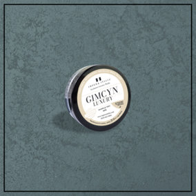 Gimcyn Luxury- Textured, Metallic, Iridescent Wall Paint Sample pot. Includes 50g of Paint- Covers 0.25SQM -In Colour AQUAMARINE