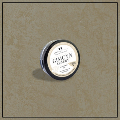 Gimcyn Luxury- Textured, Metallic, Iridescent Wall Paint Sample pot. Includes 50g of Paint- Covers 0.25SQM -In Colour LEMON QUARTZ