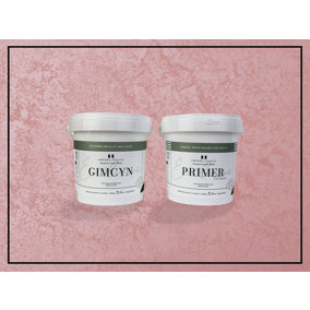 Gimcyn - Textured, Metallic Wall Paint Bundle. Includes Paint and Primer - Covers 5SQM - In Colour MORGANITE.