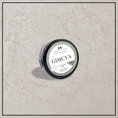 Gimcyn - Textured, Metallic Wall Paint sample pot. Includes 50g of Paint- Covers 0.25SQM - In Colour CRYSTAL
