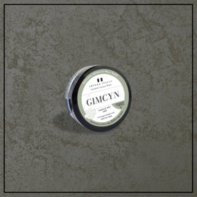 Gimcyn - Textured, Metallic Wall Paint sample pot. Includes 50g of Paint- Covers 0.25SQM - In Colour GREEN HEMATITE
