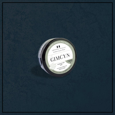 Gimcyn - Textured, Metallic Wall Paint sample pot. Includes 50g of Paint- Covers 0.25SQM - In Colour NAVY BLUE