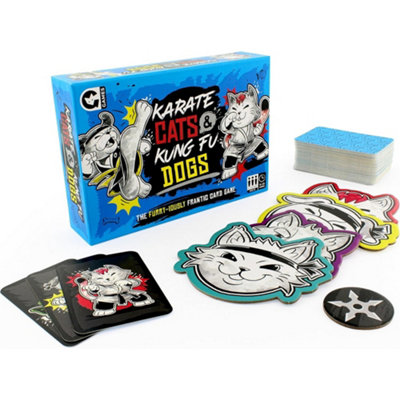 40thゲンキダマリスぺシャルカードセット Ginger Fox Karate Cats & Kung Fu Dogs Family Action Card Game