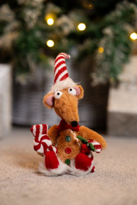 Gingerbread Rat Christmas Decoration - Rat A Louis