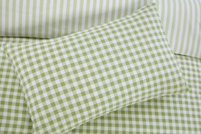 Gingham Polycotton Check Polycotton Duvet Set With Pillowcase