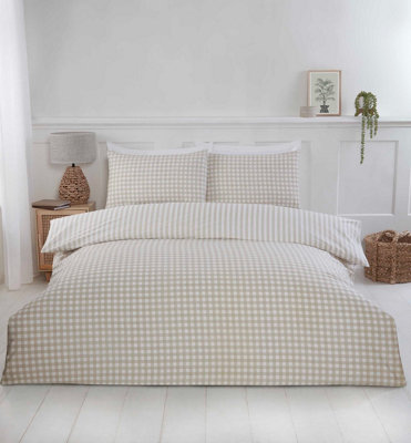 Gingham Polycotton Check Polycotton Duvet Set With Pillowcase