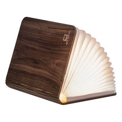 Gingko LED Smart Book Desk Light Large Walnut Wood Modern Rechargeable ...
