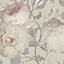 Giorgio Floral Vinyl Wallpaper Blush Pink / Dove Grey Belgravia 8114