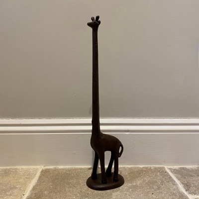 Giraffe Loo Roll Holder in Cast Iron - 3