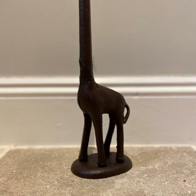 Giraffe Loo Roll Holder in Cast Iron - 4