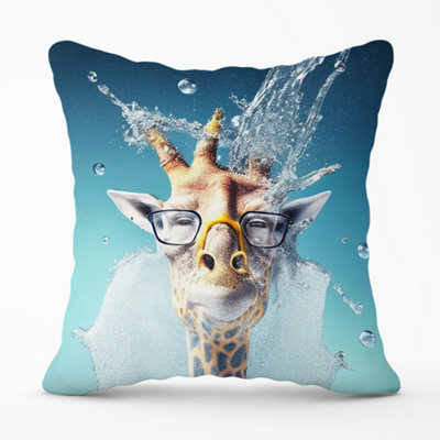 Giraffe Splashart Cushions 60cm x 60cm