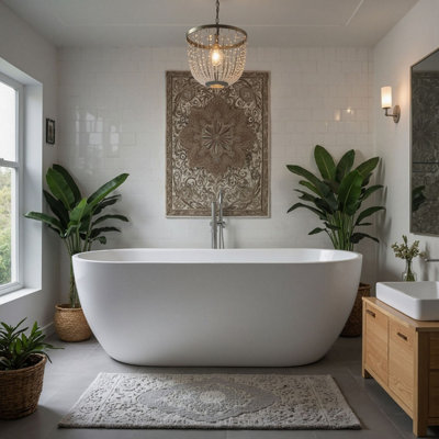 Girona Freestanding Stone Bath 1500mm Price Comparisons | Compare The Build