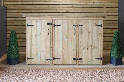 Gisburn Garden Store Large - L96 x W227.8 x H123 cm - Timber