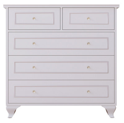 GISELLE 3+2 White Chest Of Drawers