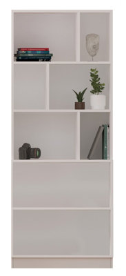 GISELLE White Bookcase With 2 Doors