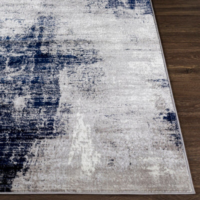 GIULIA Abstract Modern Marble Black Area Rug 160 x 220 cm