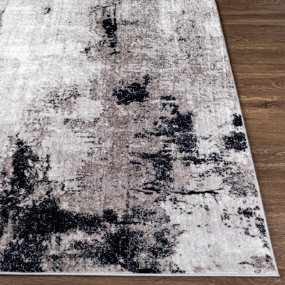 GIULIA Abstract Modern Marble Grey Area Rug 160 x 220 cm
