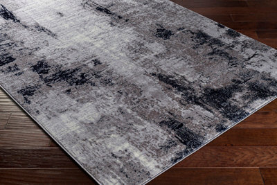 GIULIA Abstract Modern Marble Grey Area Rug 160 x 220 cm