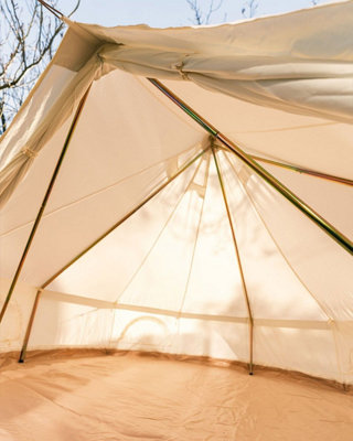 Glade 4M Spacious Bell Tent with Tripod Frame, 100% Cotton Canvas