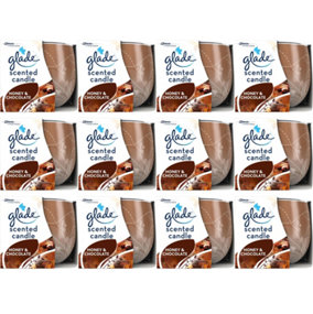 Glade Candle Honey & Chocolate Air Freshener 120g (Pack of 12)