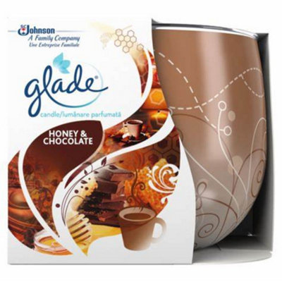 Glade Candle Honey & Chocolate Air Freshener 120g (Pack of 3)