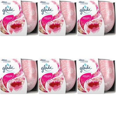 Glade Candle with Love My Love, 120g (Pack of 6)