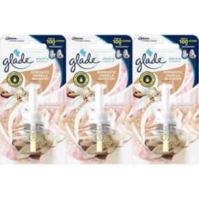 Glade Electric Plug In Oil Refill Air Freshener  Vanilla Blossom 20ml (Pack of 3)