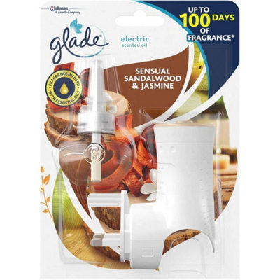 Glade Electric Scented Oil Holder & Refill, Sandalwood & Jasmine, 20ml