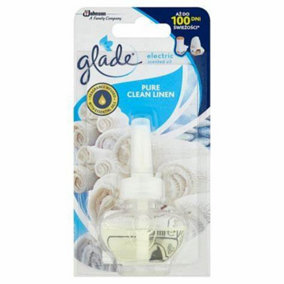 Glade Electric Scented Oil Refill, Plug In 20 ml Refill, Clean Linen