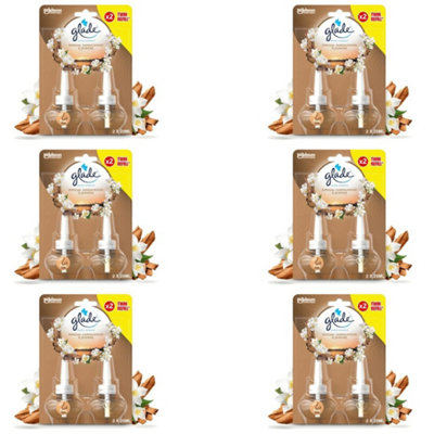 Glade Electric Twin Refill Sandalwood & Jasmine Scented Oil Plugin, 2 x