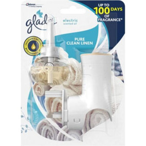Glade Pure Clean Linen Electric Scented Oil Holder & Refill 20 ml