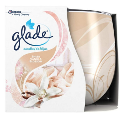Glade Scented Candle, Air Freshener 120 g Vanilla Blossom (Pack of 6)