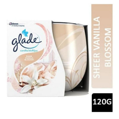 Glade Scented Candle, Air Freshener 120 g Vanilla Blossom