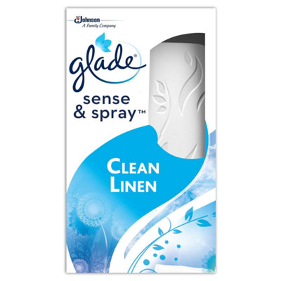 Glade Sense & Spray Motion Activated Automatic Holder Clean Linen 18ml - Pack of 12