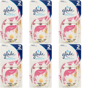 Glade Sense & Spray Twin Pack Refills Relaxing Zen Air Freshener 2 x 18ml (Pack of 6)