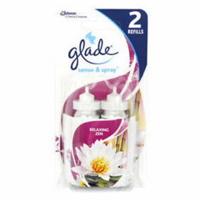 Glade Sense & Spray Twin Pack Refills Relaxing Zen Air Freshener 2 x 18ml