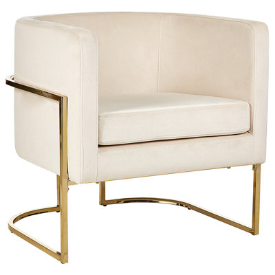 Glam Armchair Velvet Cream SIRKKA