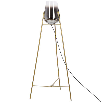 Glam Metal Floor Lamp Gold MENA