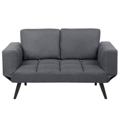 Glam Sofa Bed BREKKE Dark Grey