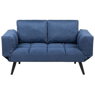 Glam Sofa Bed BREKKE Navy Blue