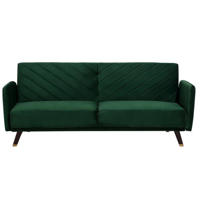 Glam Sofa Bed SENJA Emerald Green