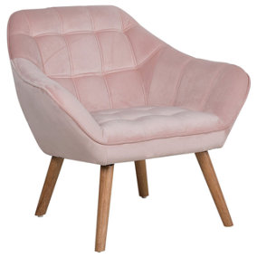 Glam Velvet Armchair Pink KARIS