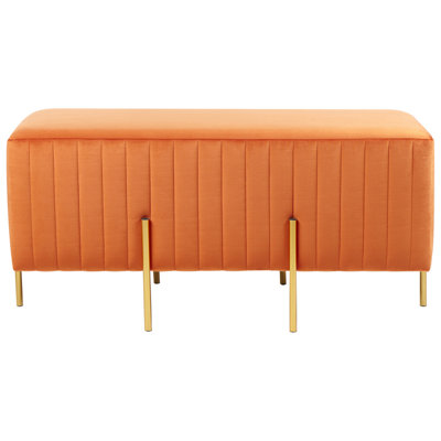 Glam Velvet Bench Orange DAYTON