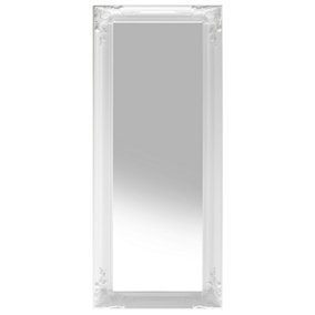 Glam Wall Mirror 141 cm White VARS