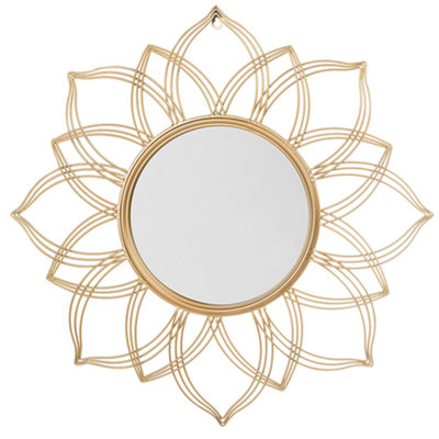 Glam Wall Mirror 67 cm Gold MILLY