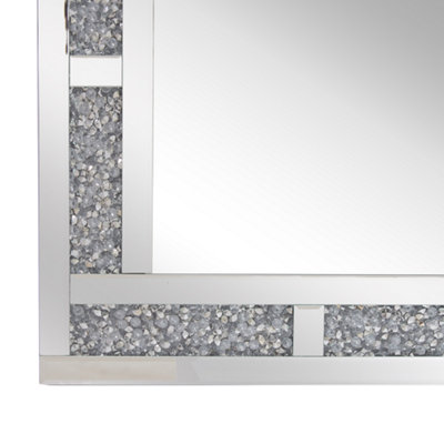 Glam Wall Mirror 90 Silver AVRILLE