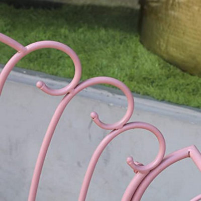 GlamHaus Garden Bistro Set 3 Piece Outdoor Metal Foldable Patio