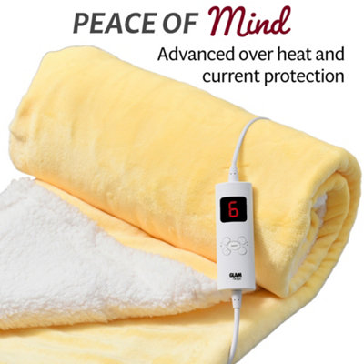 Yellow heated blanket hotsell